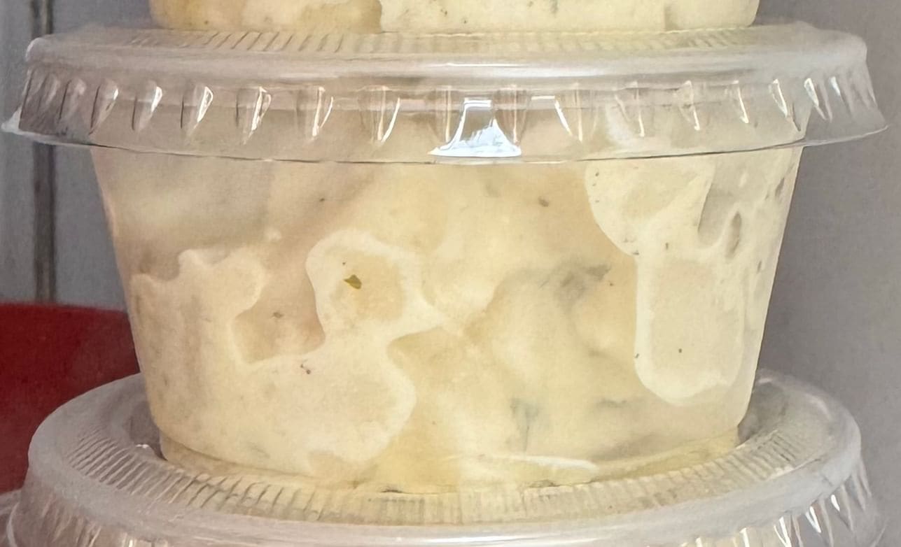 Salad potato half pin