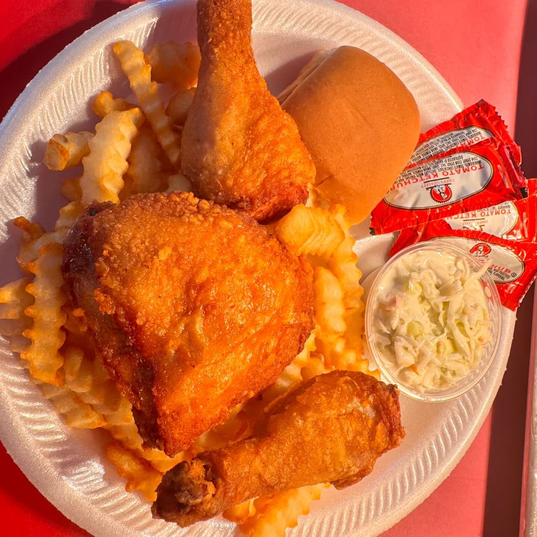 Dark Meal 1 thigh & 2 legs / 12.50