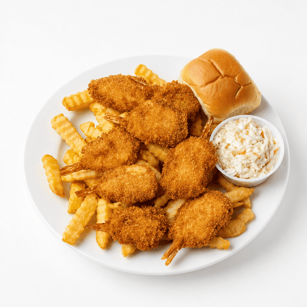 8 pcs fried shrimps